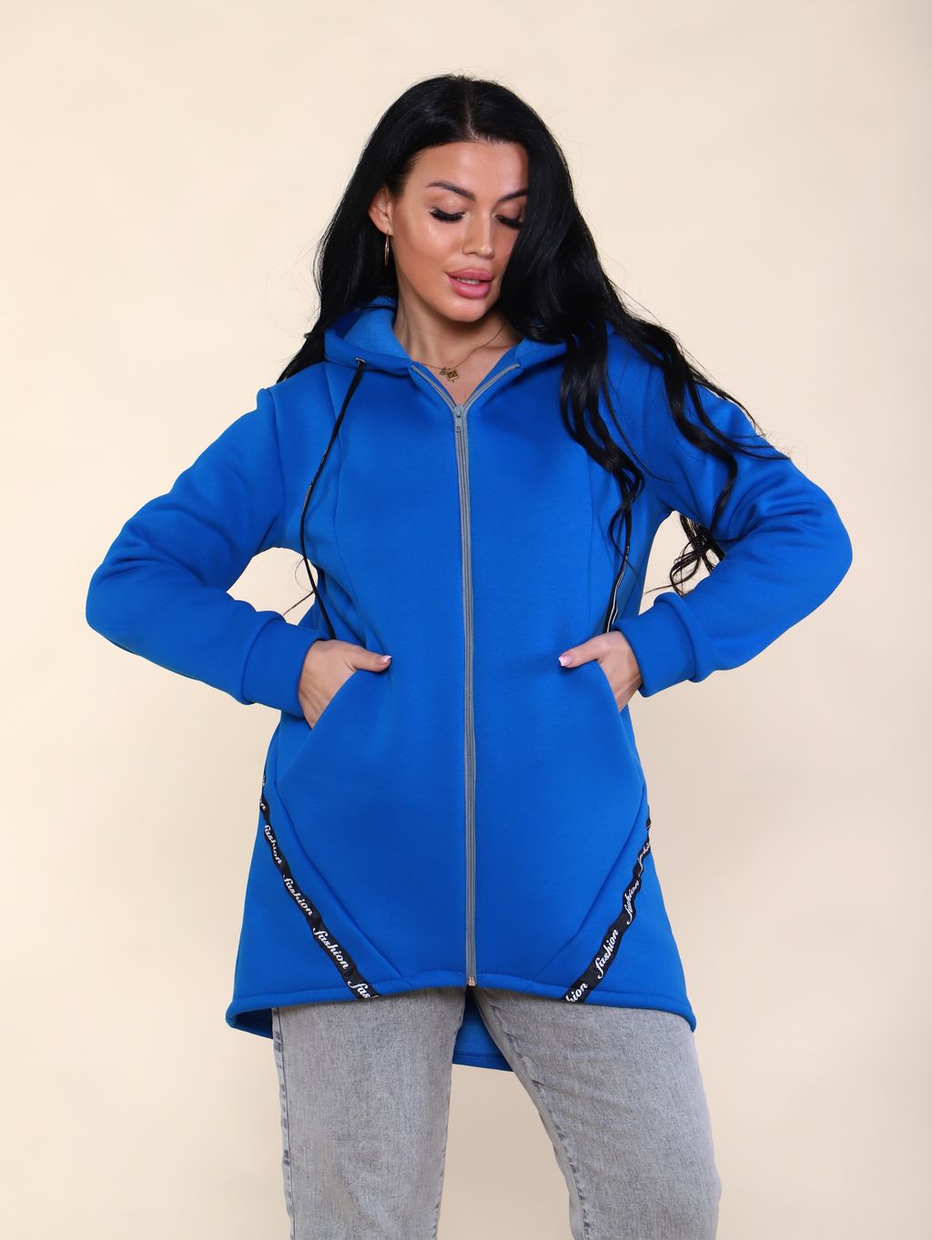 М336 Толстовка Зимушка (василёк)