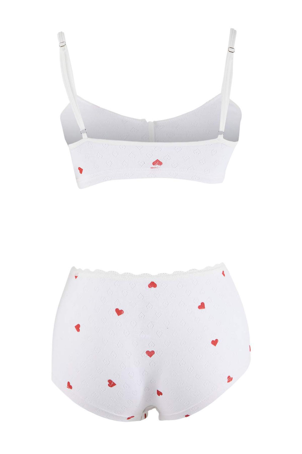 Beyaz Pointel Kalpli 3lu Kaps?z Ic Camas?r? Tak?m? THMSS26CC00007 - Trendyolmilla фото 2