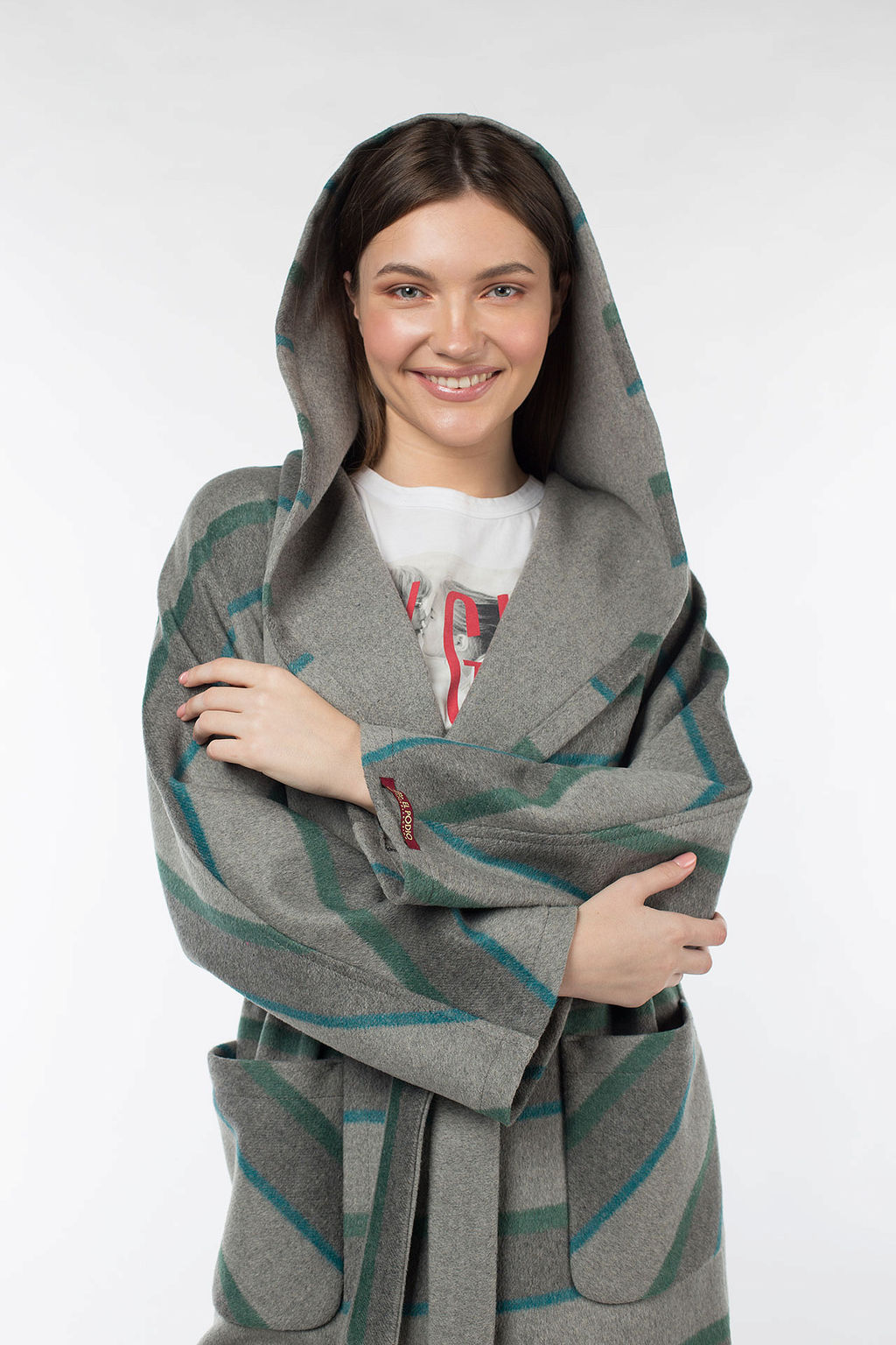 Пальто женское демисезонное (пояс) - El podio фото 9