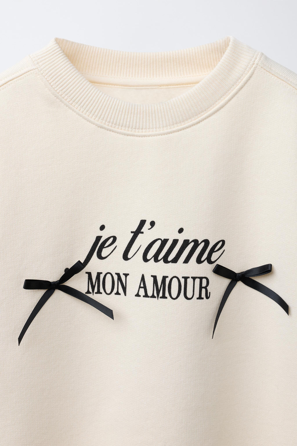 SLOGAN AND BOW PRINT SWEATSHIRT - Zara фото 3