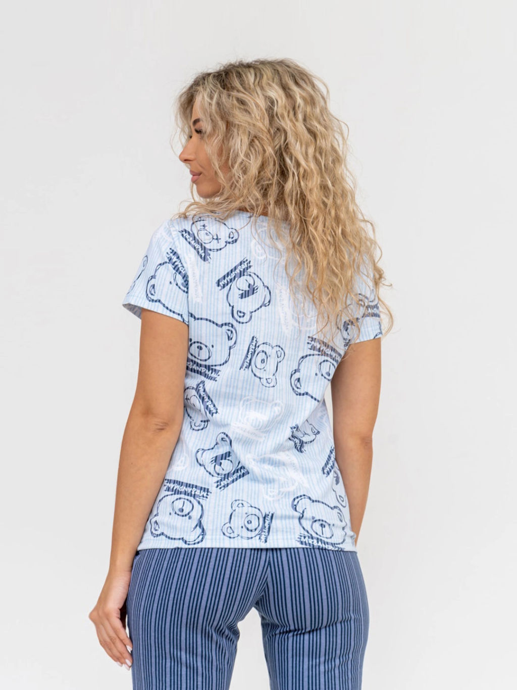 Костюм женский, цвет голубой синий