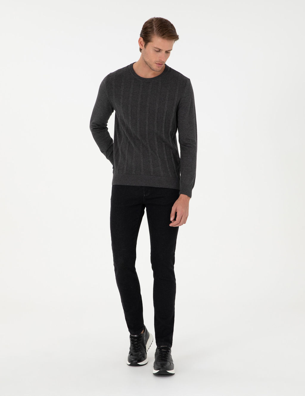 Siyah Slim Fit Jean Pantolon - Pierre cardin фото 3