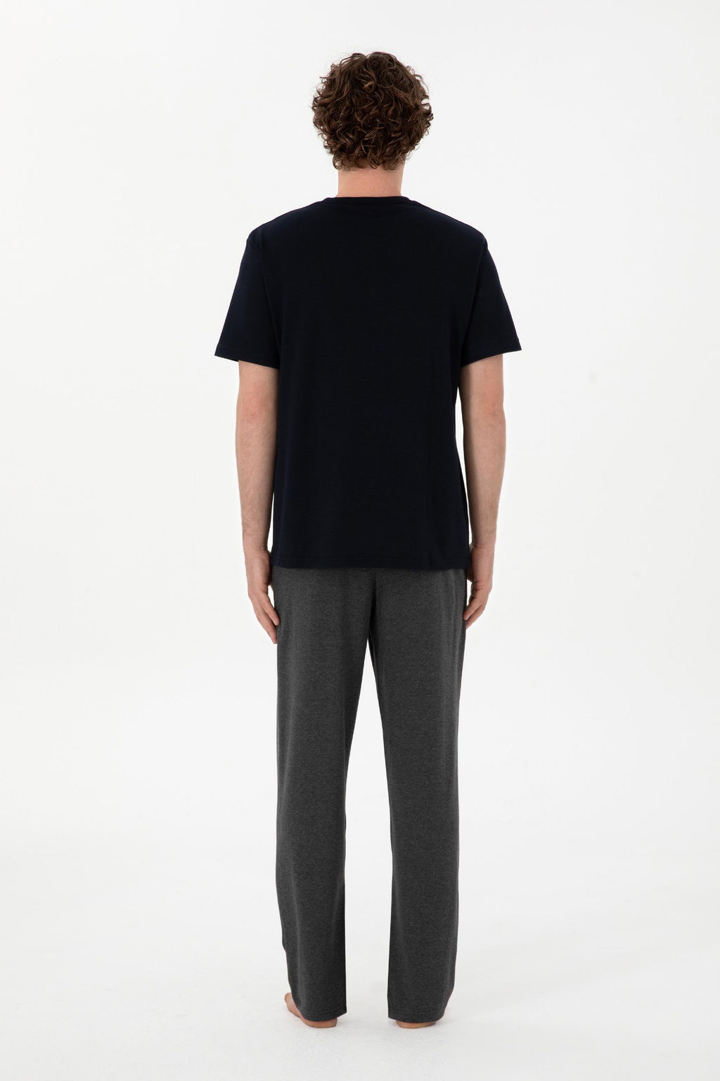 Erkek Bisiklet Patl_ Yaka Lacivert Pijama Tak_m_ Sepette S_rpriz _ndirim - U.s. polo assn фото 5