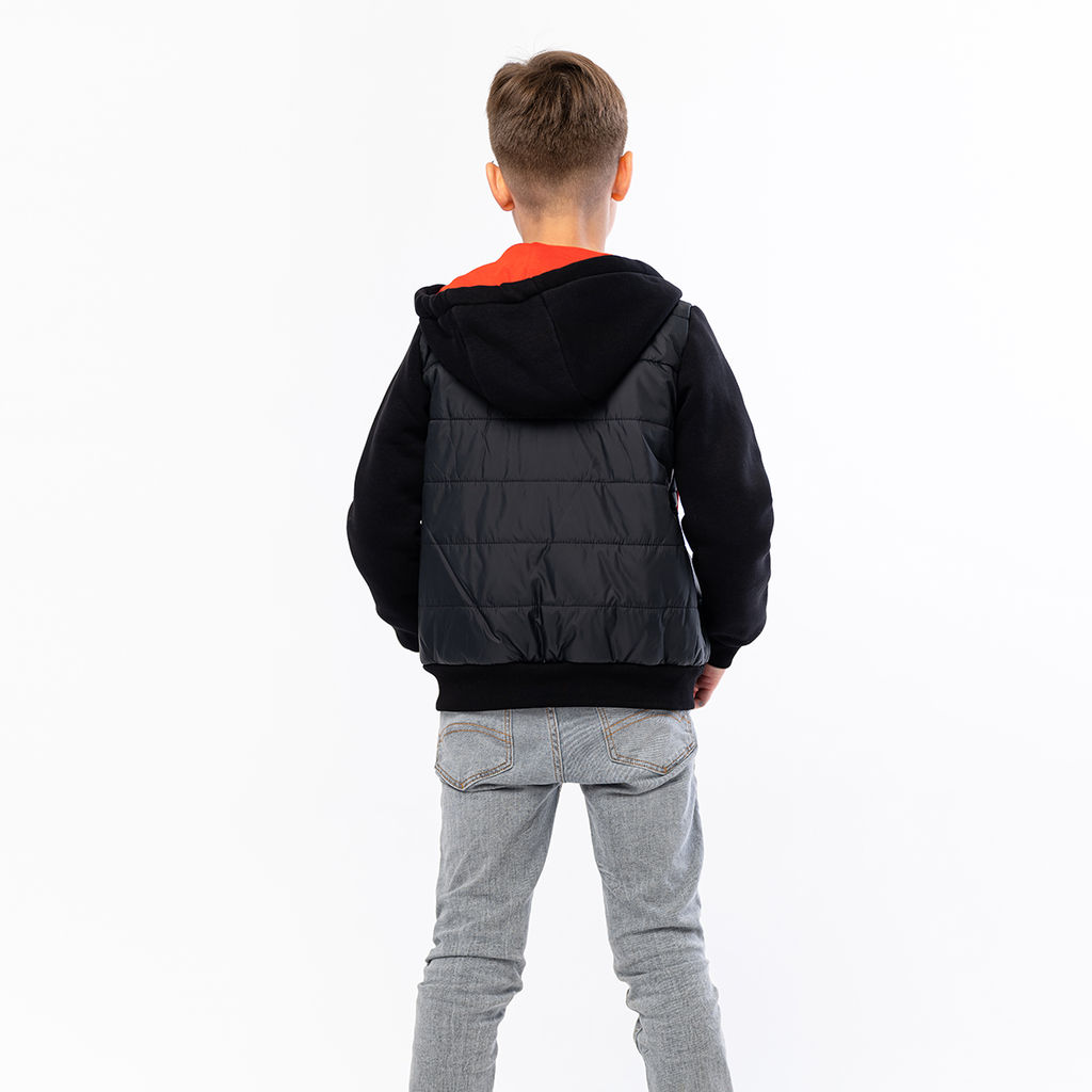 RODOS Куртка для мальчика демисезон М-222/1 (Милано) Чёрный/Красный