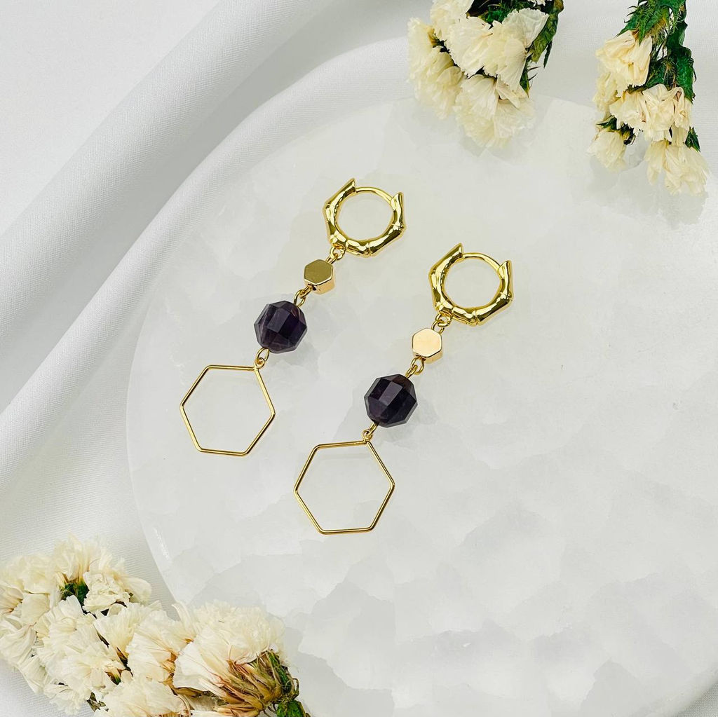 Серьги из Аметиста