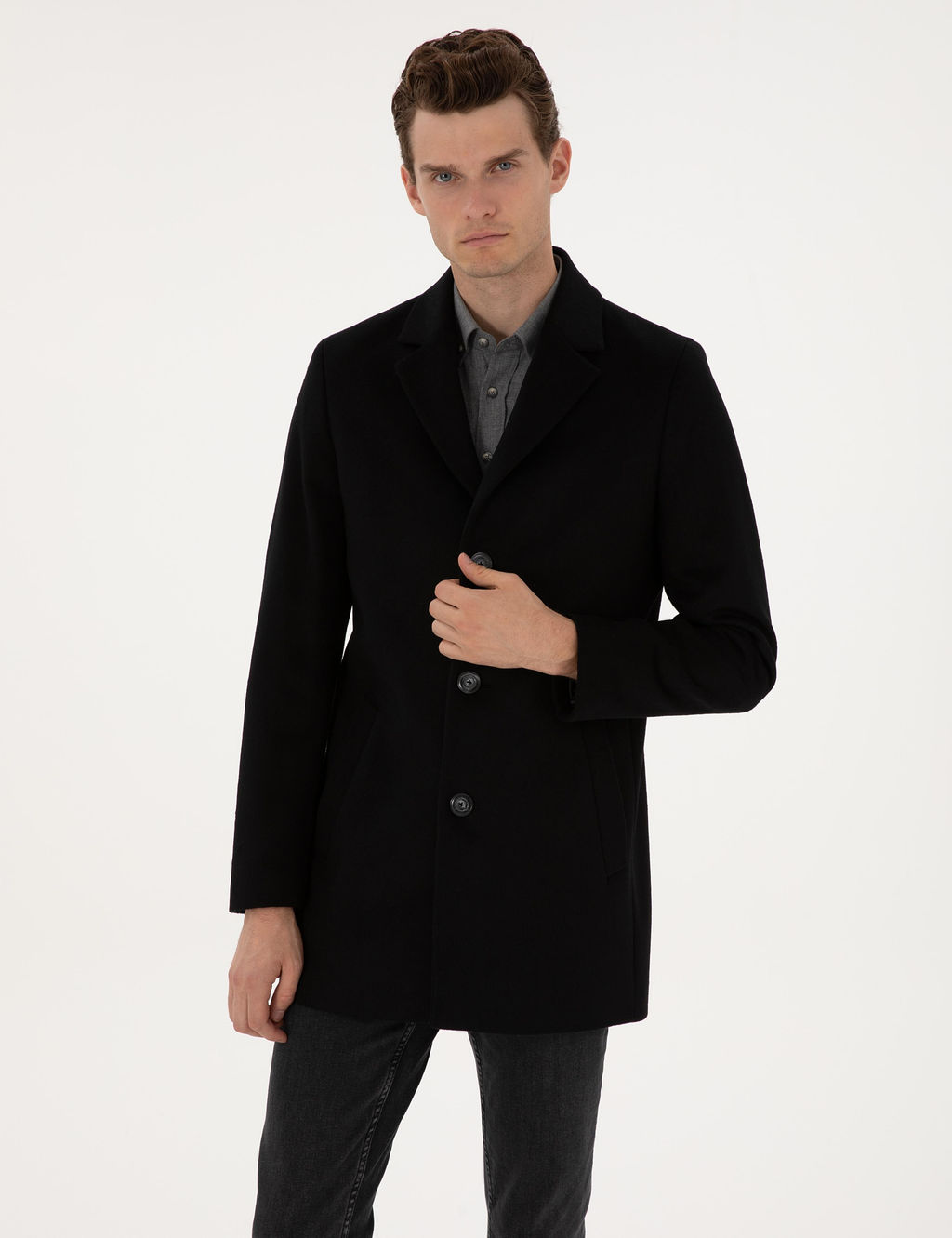 Siyah Ex. Slim Fit Ka_e Kaban