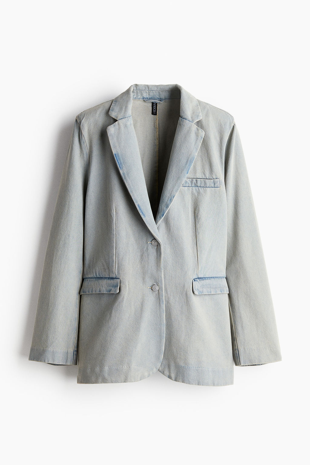 Americana de botonadura sencilla en denim - H&m фото 7