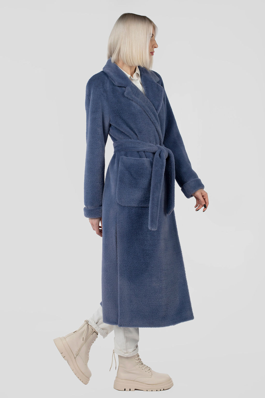 01-11594 Пальто женское демисезонное Classic Reserve (пояс) - El podio фото 6