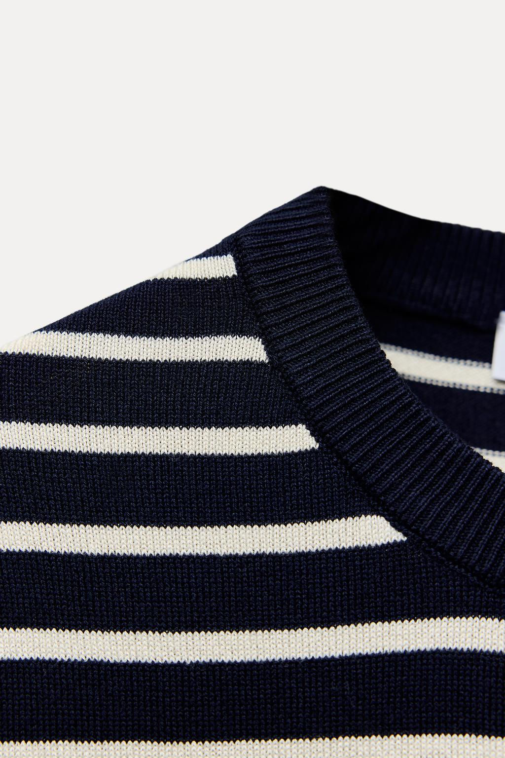 BASIC PLAIN KNIT SHORT SLEEVE TOP - Zara фото 16
