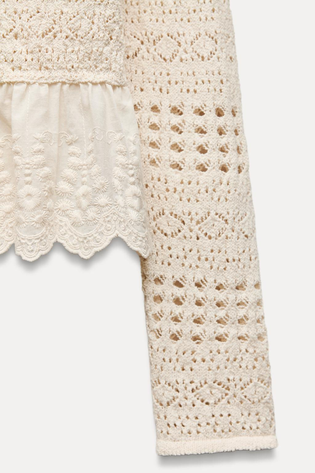 MATCHING POINTELLE KNIT CARDIGAN - Zara фото 8
