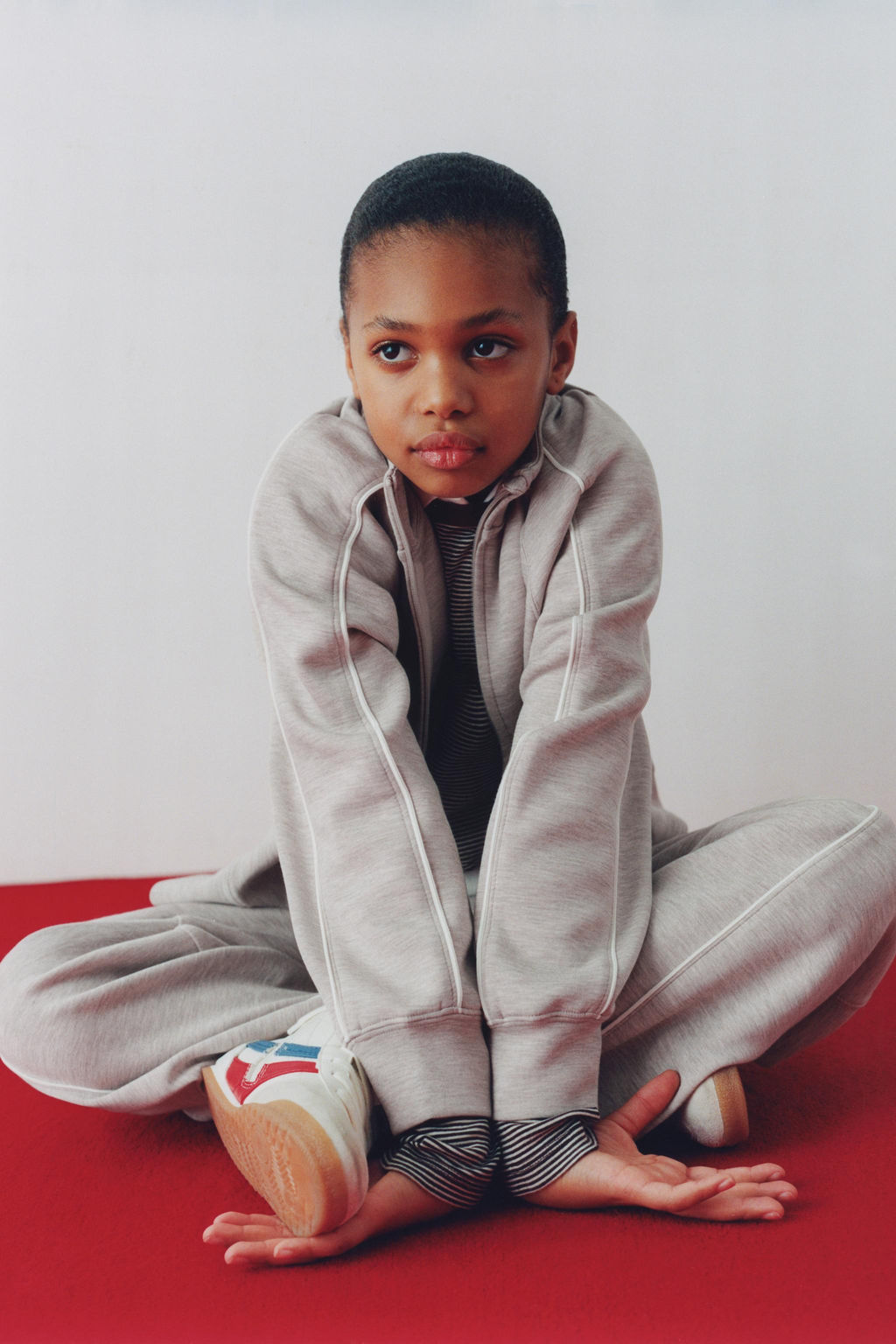 WIDE-LEG GYM TROUSERS WITH CONTRAST TRIMS - Zara фото 6