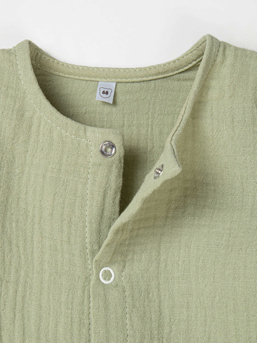 Ромпер муслиновый Шалфей 0+ - Bungly фото 3