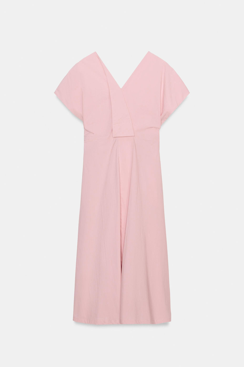 ZW COLLECTION POPLIN DRESS WITH PLEATS - Zara фото 6