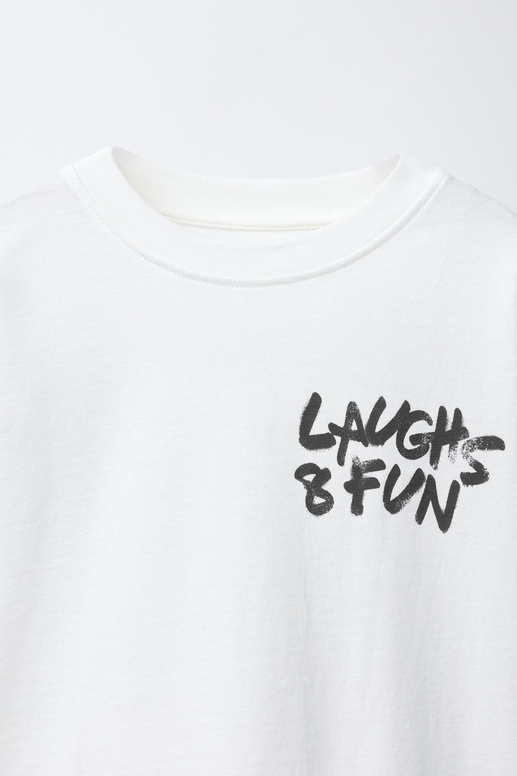 DOUBLE SLEEVE T-SHIRT WITH SLOGAN PRINT - Zara фото 3