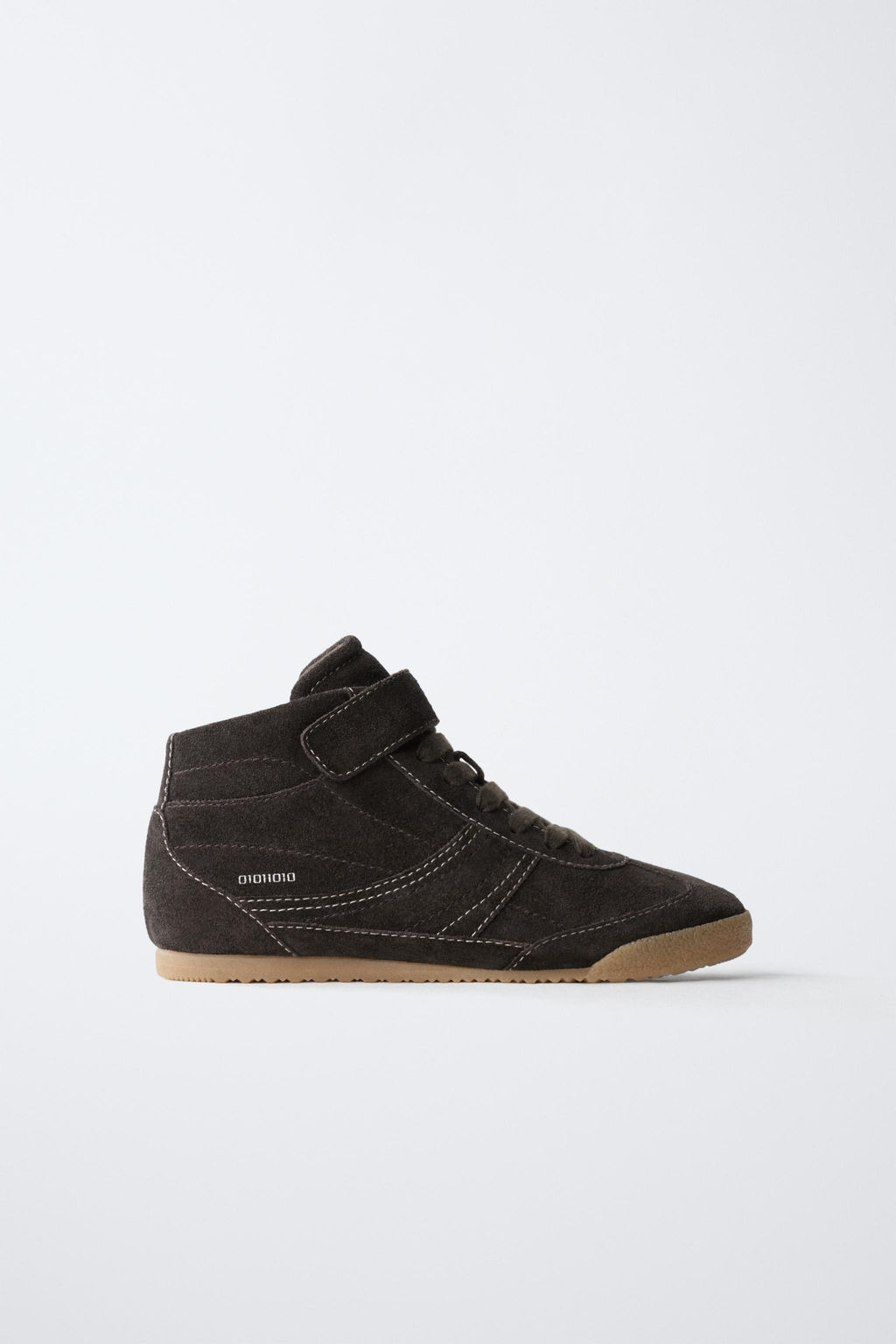 LEATHER BOXING HIGH-TOP SNEAKERS - Zara фото 12