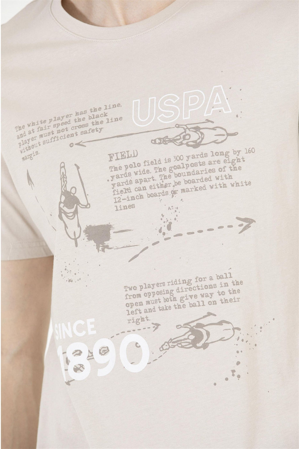 Мужская футболка с круглым вырезом Stone Stone - U.s. polo assn фото 14