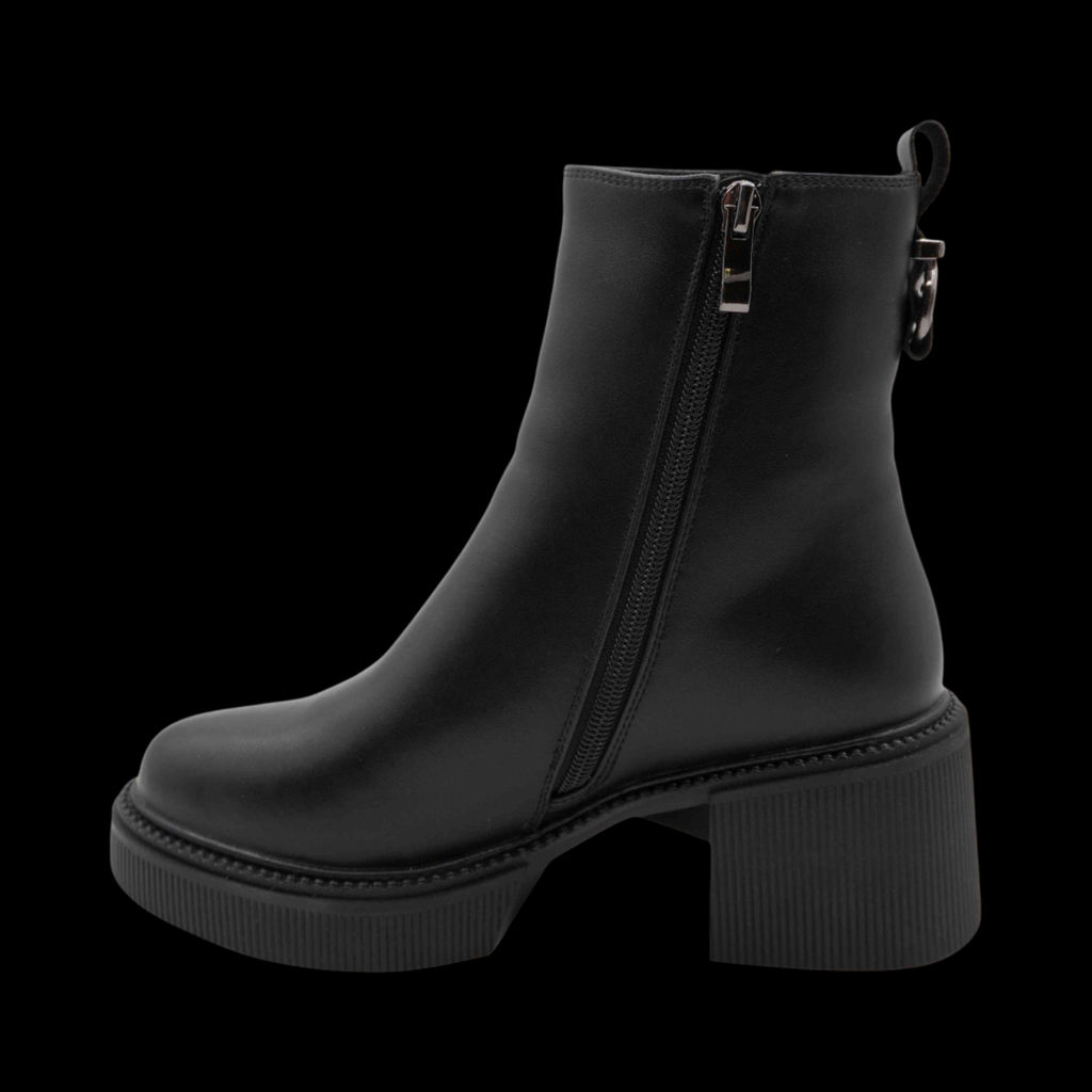 Ботинки из натуральной кожи на меху РМ-091-1 черные - Sport фото 3