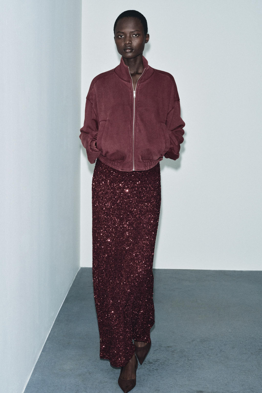 WASHED FLEECE JACKET - Zara фото 5