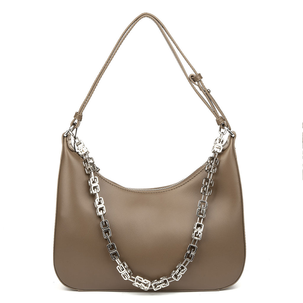 0781 dark beige, Женская кожаная сумка "casual", Barcelo Biagi