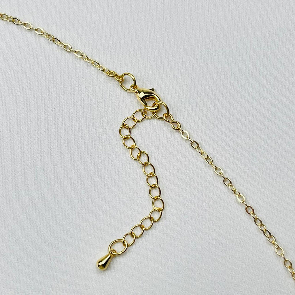 Колье на цепочке с Малахитом и Жемчугом - Радуга самоцветов фото 4