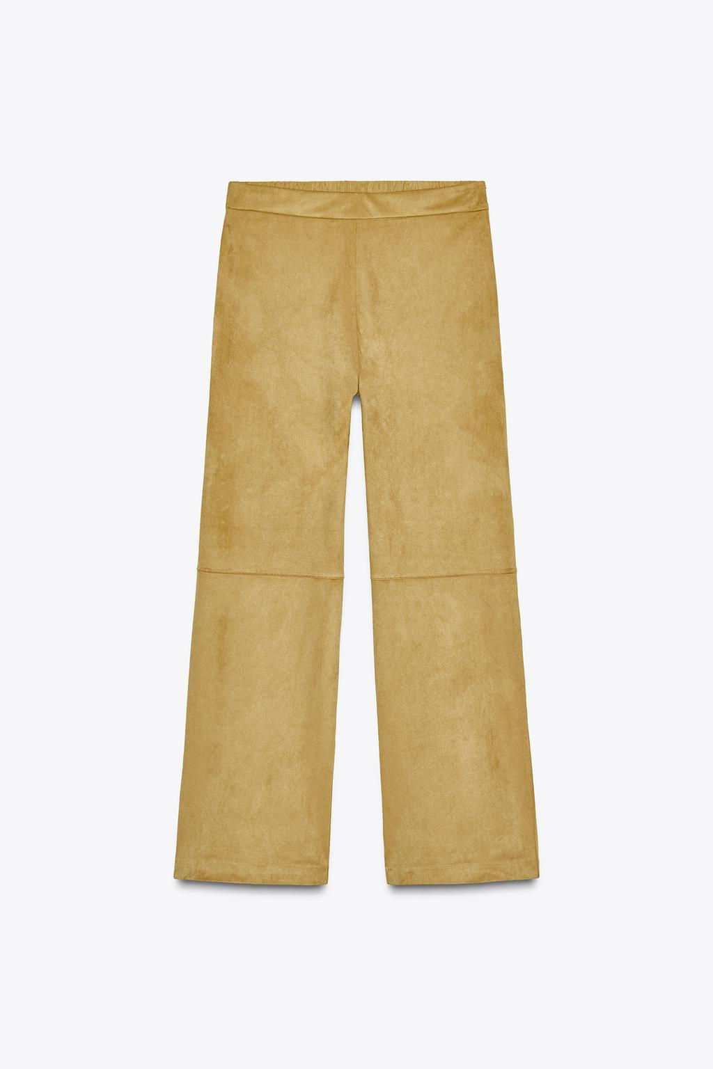 FAUX SUEDE TROUSERS - Zara фото 16