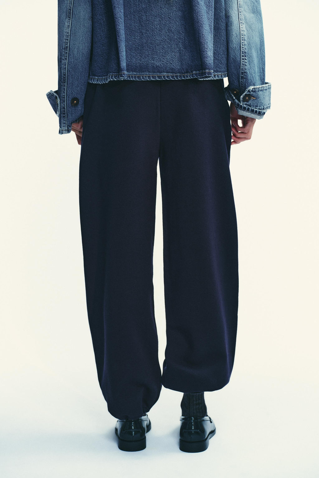 BASIC STRAIGHT PLUSH TROUSERS WITH ADJUSTABLE HEM - Zara фото 7