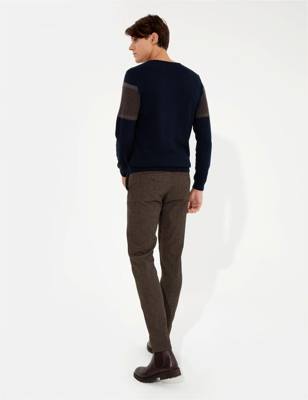 Kahverengi Slim Fit Kanvas Pantolon - Pierre cardin фото 4