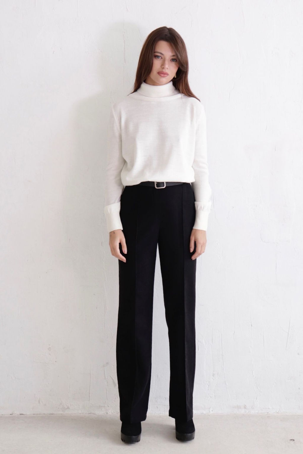 10972 Брюки со стрелками чёрные - Martichelli фото 15