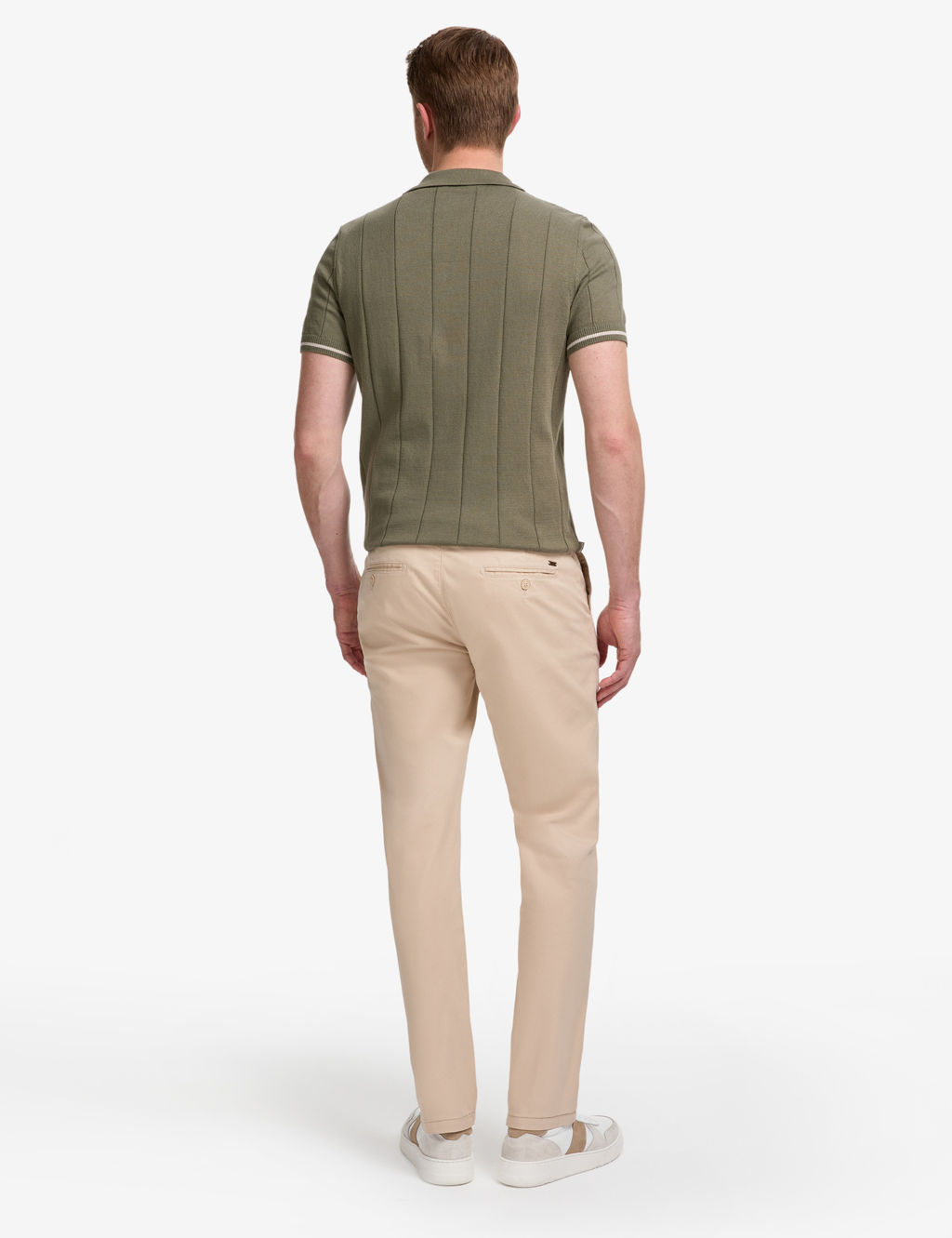 Bej Regular Fit Basic Kanvas Pantolon
