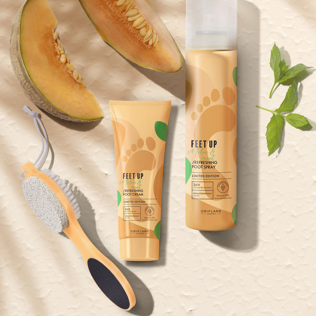 Освежающий крем для ног с дыней и мятой Feet Up - Oriflame фото 4