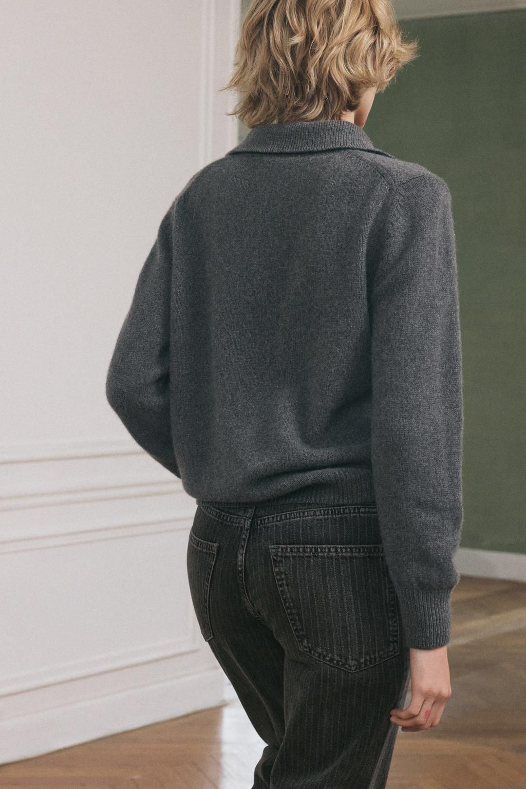 CASHMERE POLO SWEATER - Zara фото 5