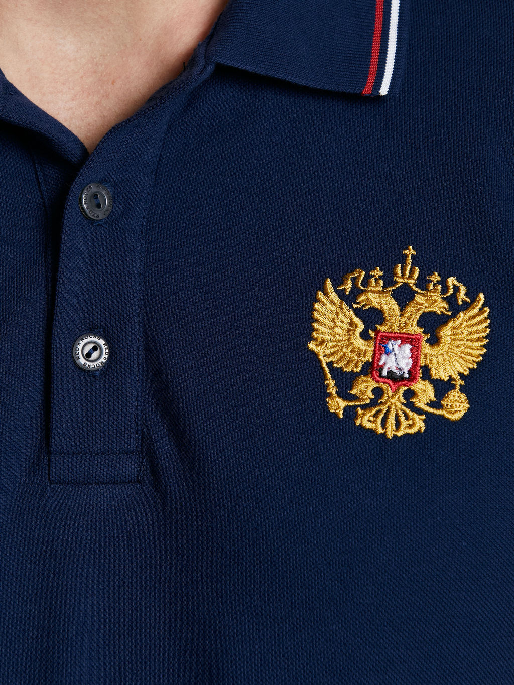 Поло мужское RUSSIA 65M-RR-1497 RED-N-ROCKS