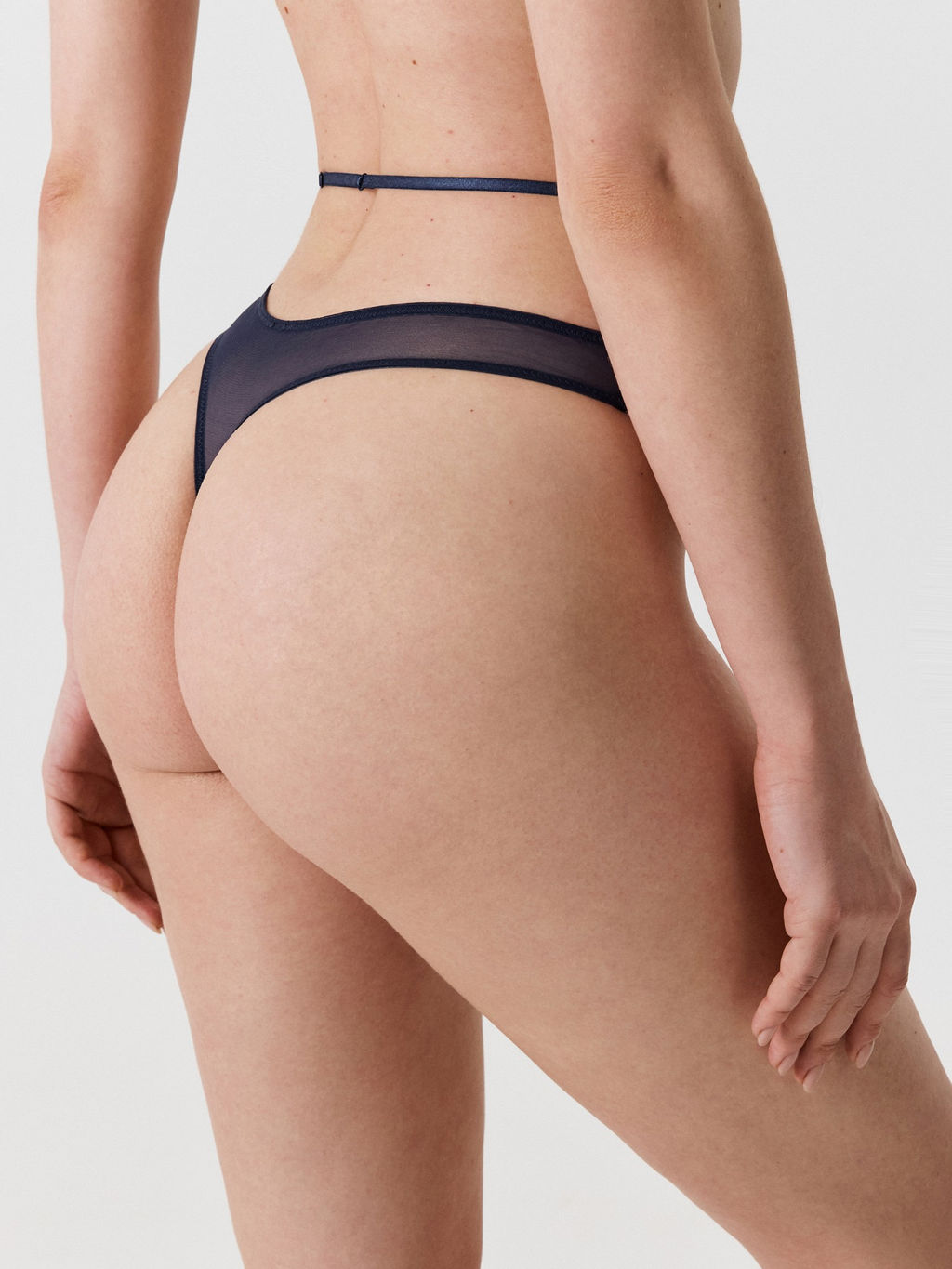 Infinity / Трусы стринги с высокой талией жен. Gaska темно-синий - Infinity Lingerie фото 4
