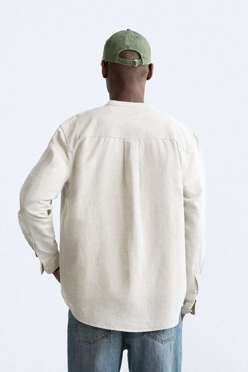 PAMUKLU KETEN GOMLEK - Zara фото 30