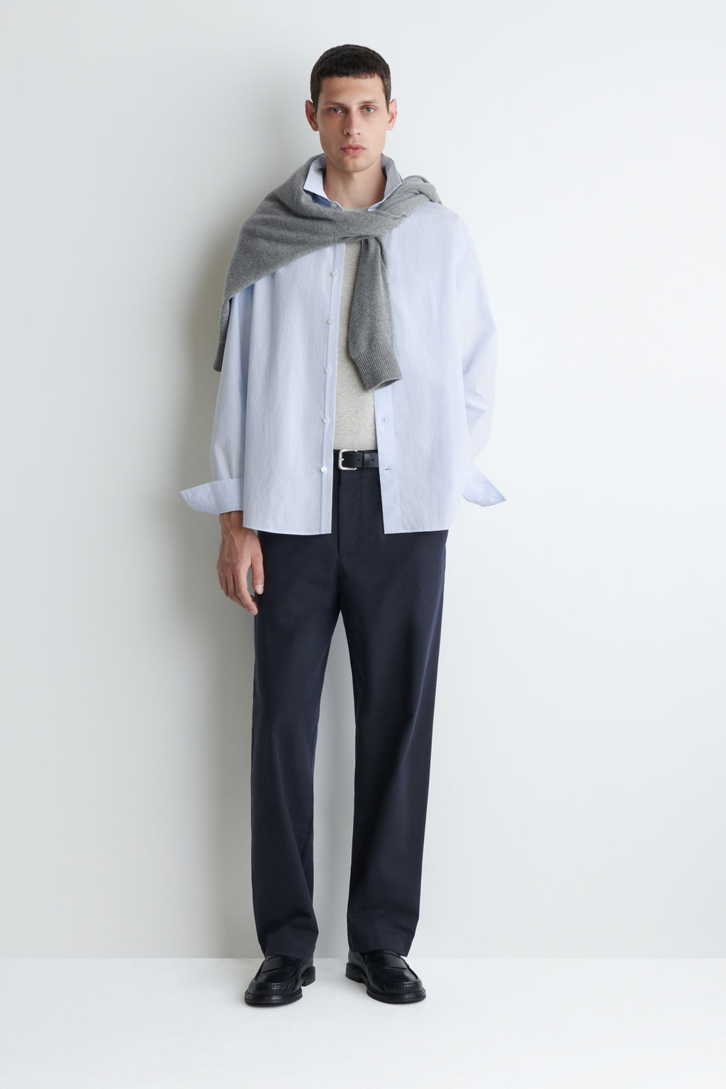 CAMISA DE POPEL?N DE ALGOD?N PIMA RELAXED FIT - H&m фото 12