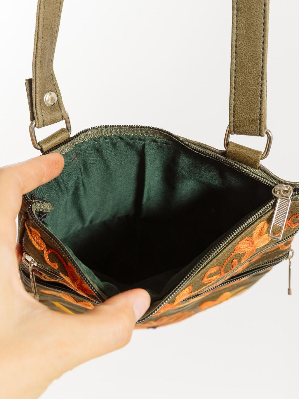 Сумка натуральная кожа через плечо №1114/39 - Ганг фото 6