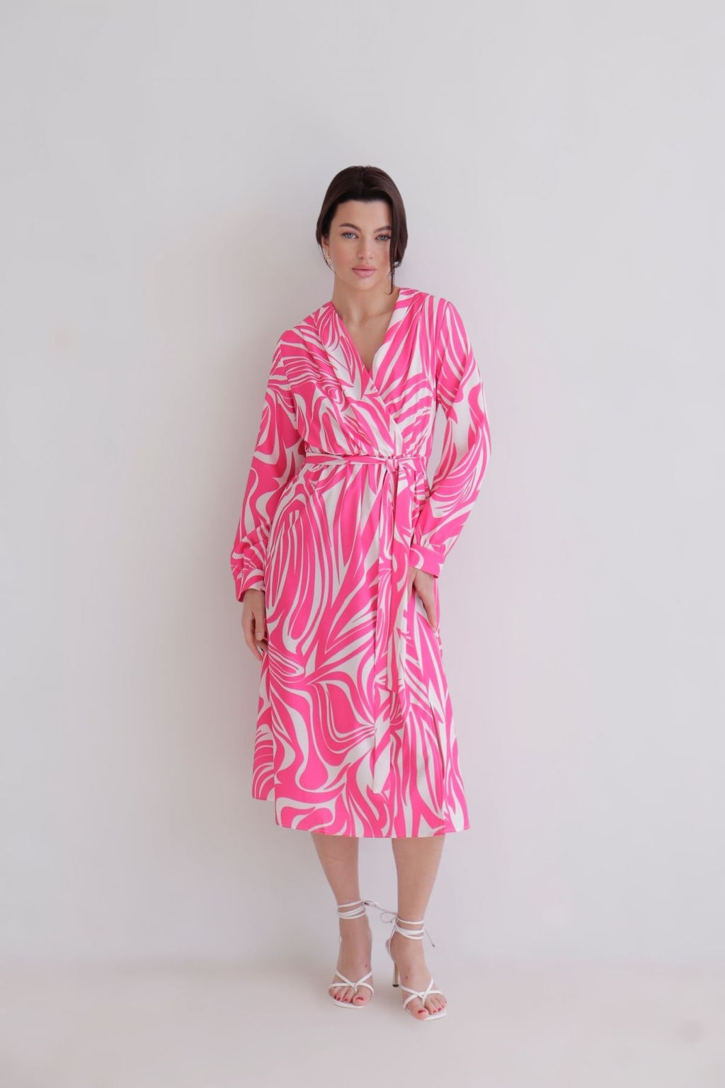 Martichelli Платье бело-розовое фото 11