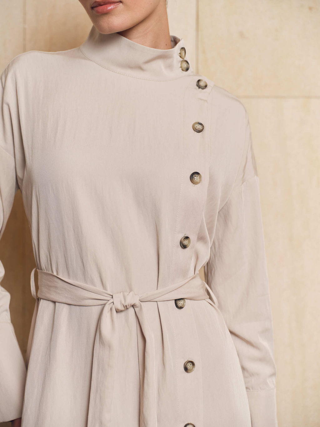 Платье с поясом 512.050112/Св.серый