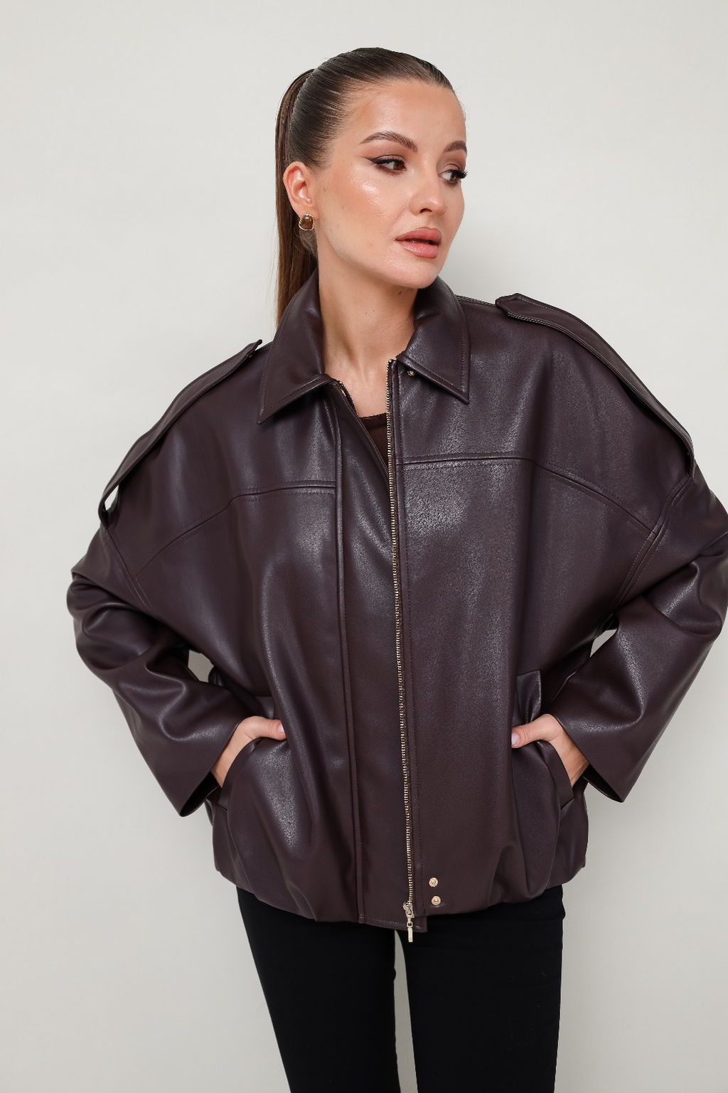 Куртка 11-417 шоколад - Pur pur фото 4