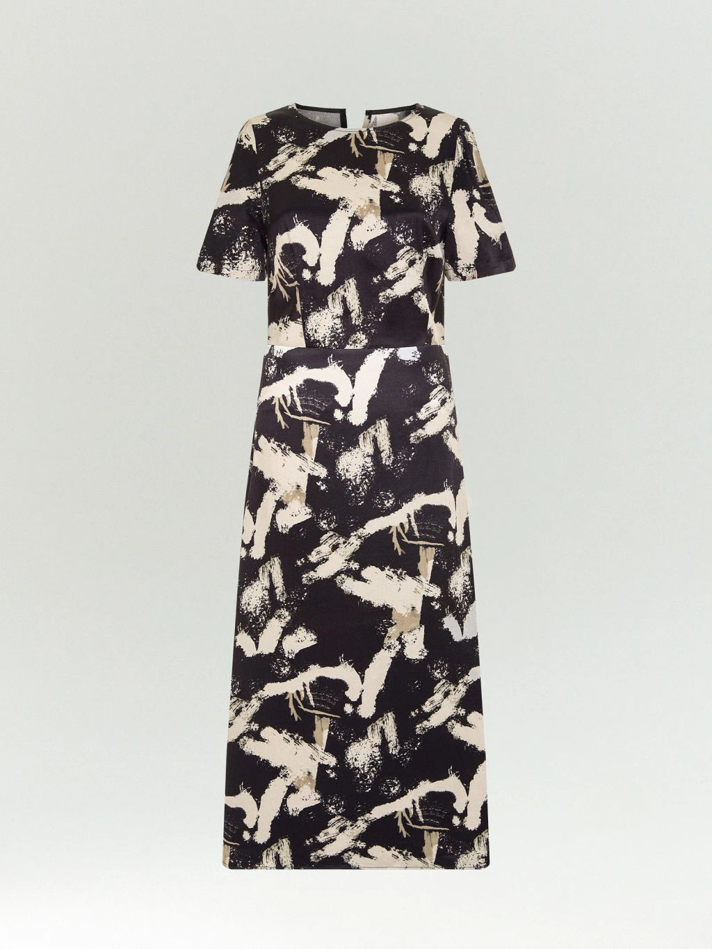 EMKA / Платье миди из 100% вискозы с принтом фото 7