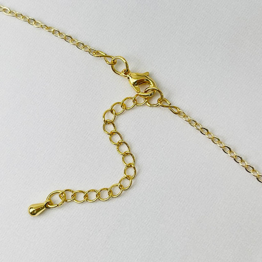 Колье на цепочке с песочной Яшмой 40 см +