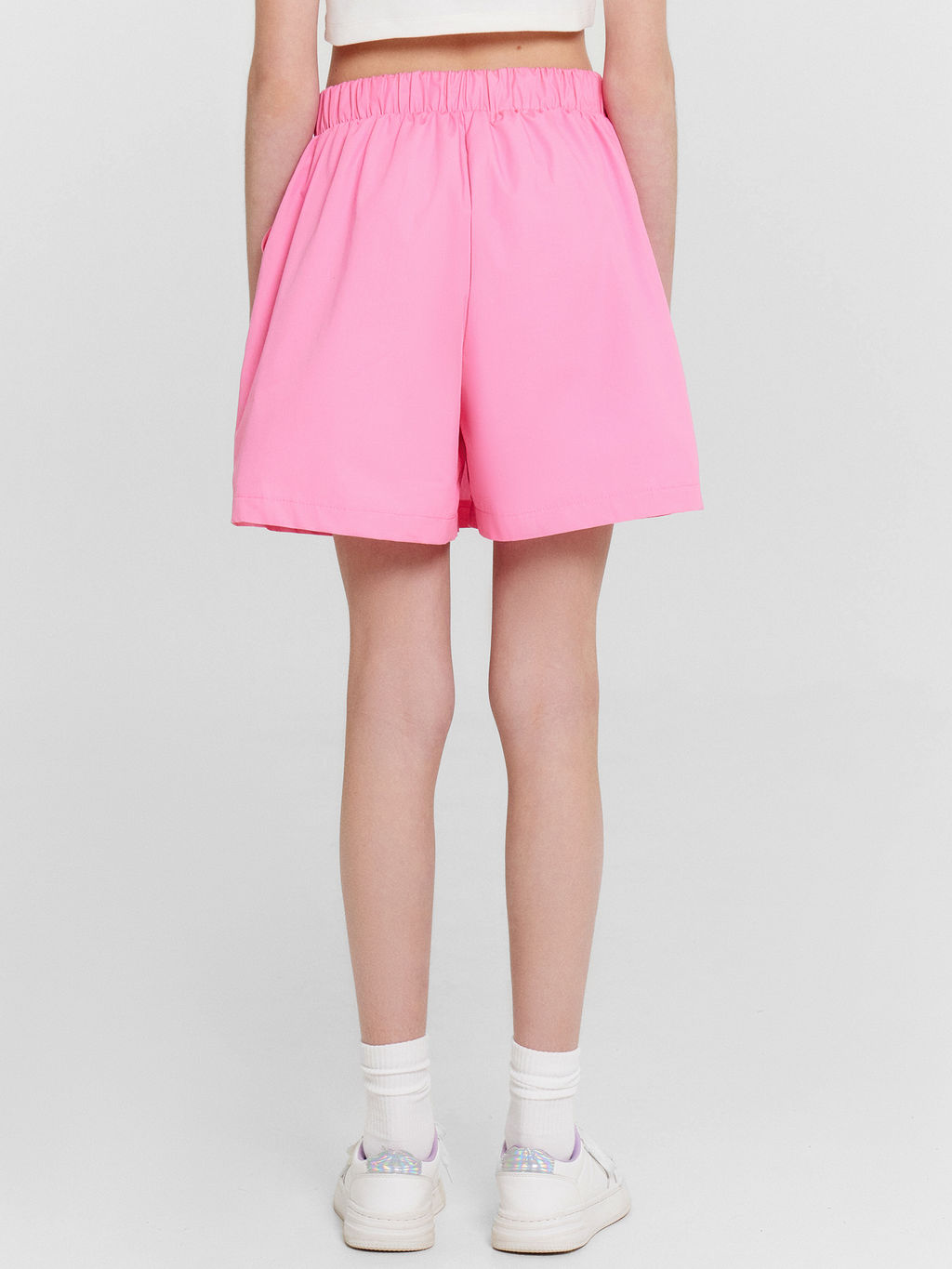 Шорты-юбка для девочек розовые - Mark formelle фото 4