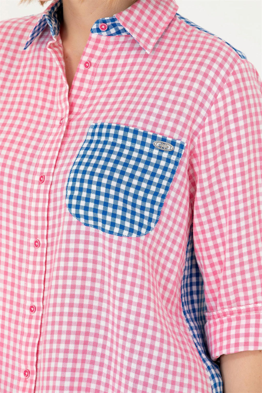 U. S. Polo Assn Женская розовая рубашка с длинным рукавом - U.s. polo assn фото 14