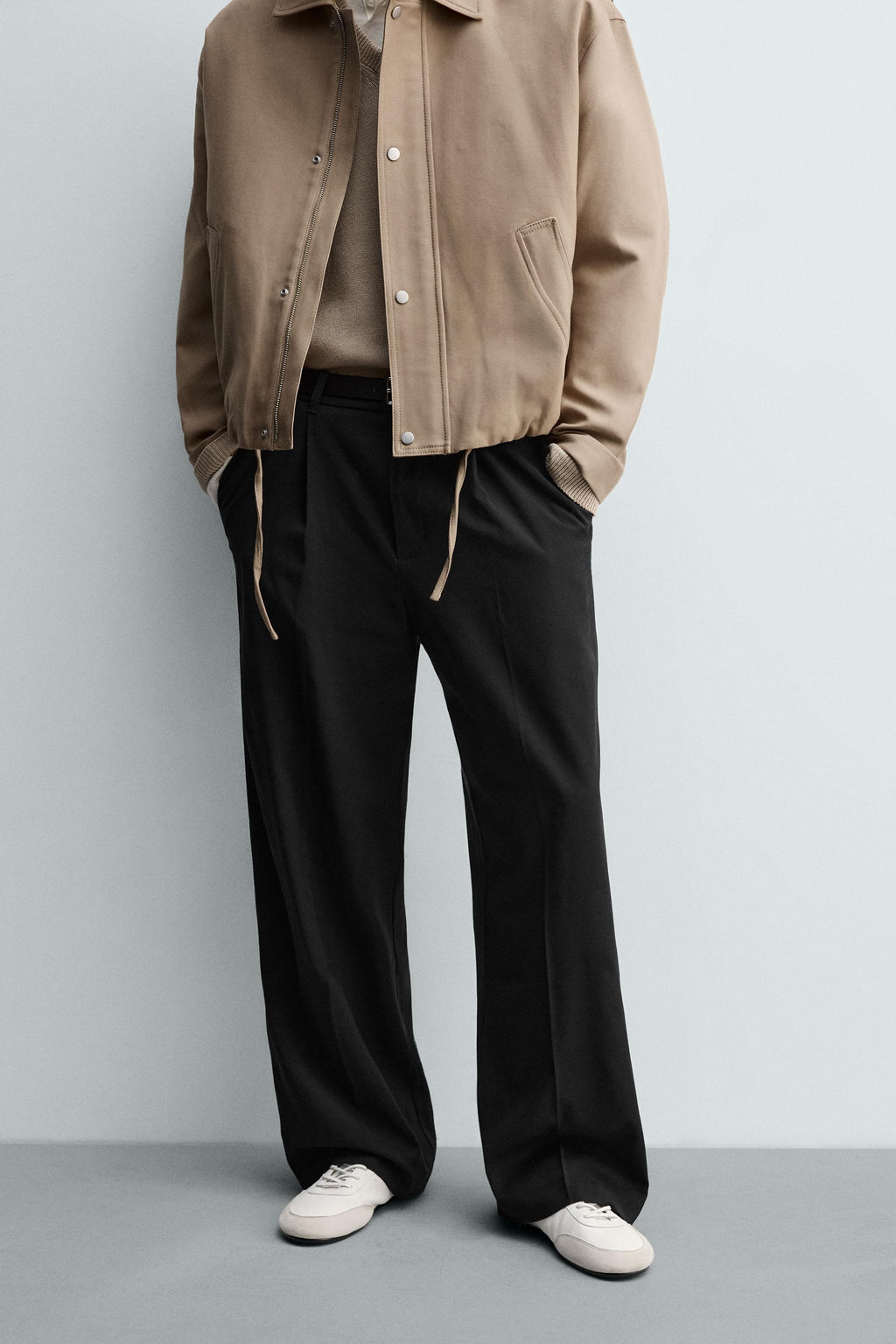 PLEATED TEXTURED TROUSERS - Zara фото 2