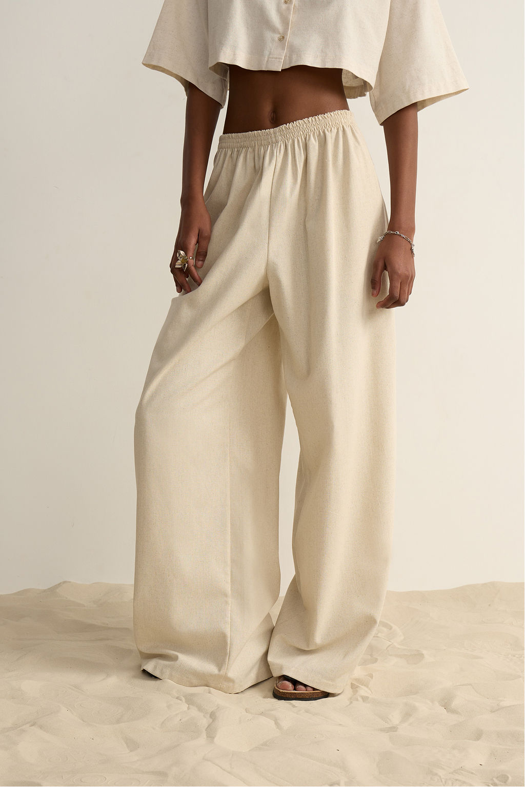 Брюки на резинке изо льна - Mollis фото 6