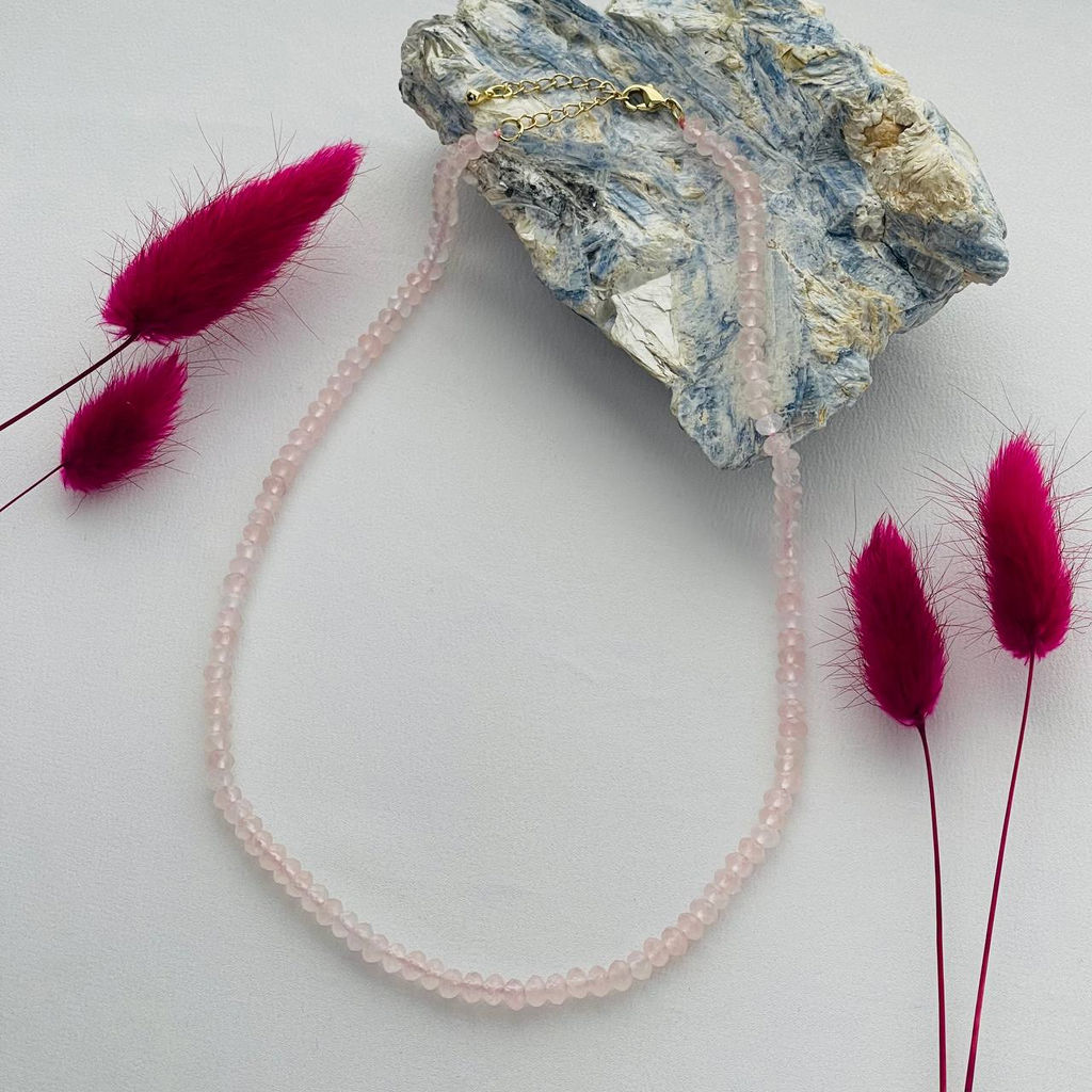 Бусы из Розового кварца 45 см +