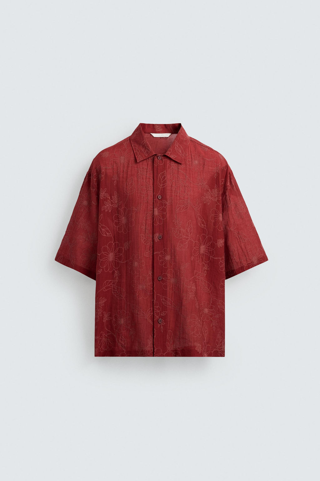 FLORAL TEXTURED SHIRT  OTIS KWAME KYE QUAICOE - Zara фото 15