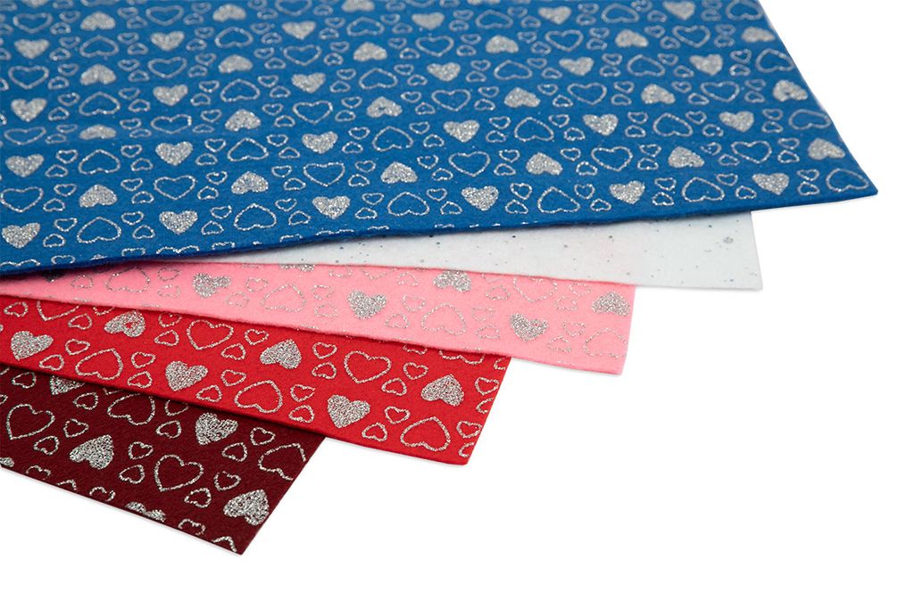 Фетр BLITZ FSH13-20/30 декоративный 1.3 мм 20 см х 30 см 5 шт