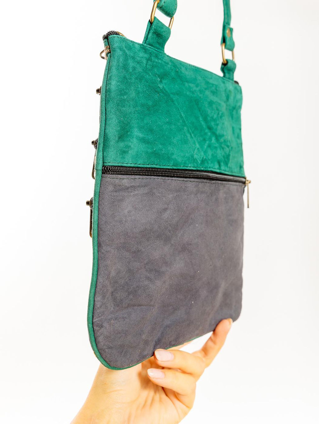 Сумка замшевая в ассортименте через плечо1107/45 - Ганг фото 3