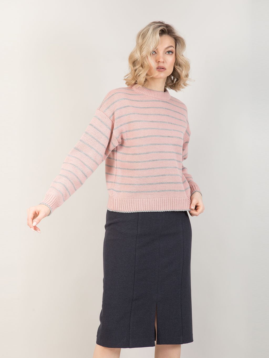 Джемпер в полоску - Stilla фото 4